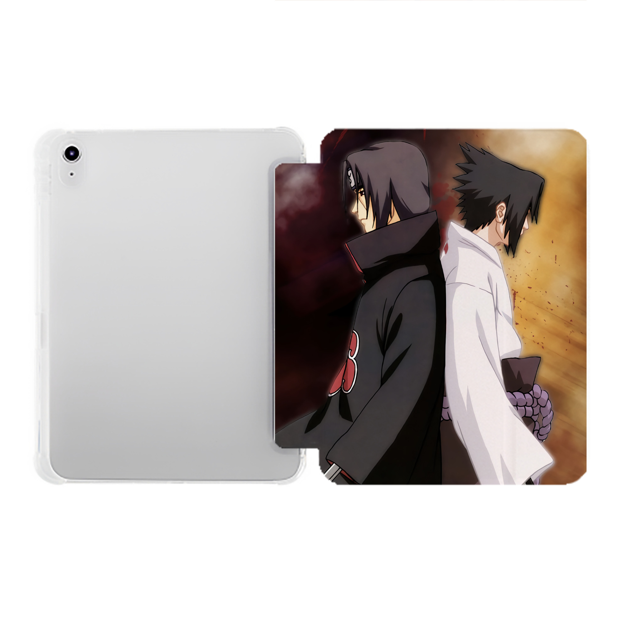 （画像用） NARUTO -ナルト- NARUTO -ナルト- 疾風伝 IPad ケース ペン収納付き 三つ折りスタンド PUレザー×シリコン 対応機種9.5/10.5/10.9インチ